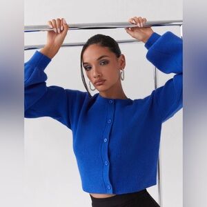 NWOT Peppermayo Daphne Knit Cobalt Cardigan Size: M-L